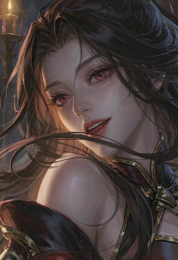 上官曦月角色特写·红瞳